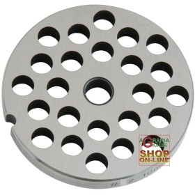 PIASTRA IN ACCIAIO INOX PER TRITACARNE 32 FORO 10 PIASTRA IN ACCIAIO INOX PER TRITACARNE 32 FORO 10