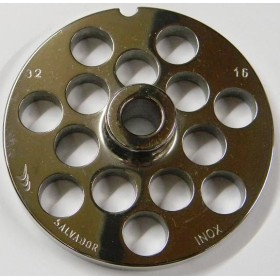 PIASTRA IN ACCIAIO INOX PER TRITACARNE 32 FORO 16 PIASTRA IN ACCIAIO INOX PER TRITACARNE 32 FORO 16