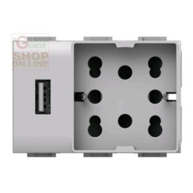 PRESA CORRENTE UNIKA USB UNIVERSALE MATIX COD. 4B AM H21 USB PRESA CORRENTE UNIKA USB UNIVERSALE MATIX COD. 4B AM H21 USB