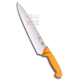 VICTORINOX SWIBO COLTELLO TRINCIANTE MANICO GIALLO POLIAMMIDE CM. 21 VICTORINOX SWIBO COLTELLO TRINCIANTE MANICO GIALLO POLIAMMIDE