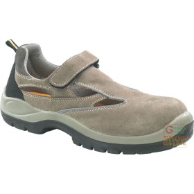 SANDALO SCAMOSCIATO  PUNTALE E LAMINA  SUOLA IN POLIURETANO BIDENSITÀ  COLORE BEIGE SANDALO SCAMOSCIATO PUNTALE E LAMINA SUOLA IN POLIURETANO