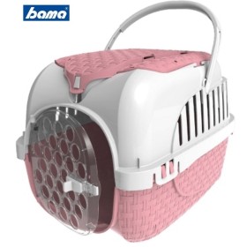 Trasportino per cani gatti e coniglietti Bama VOYAGER ROSA accessoriato full optional cm. 52x33x34h Trasportino per cani gatti e coniglietti Bama VOYAGER ROSA