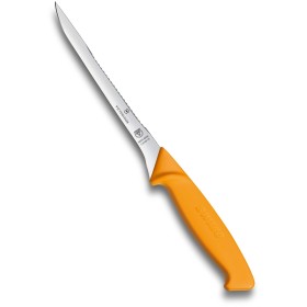 VICTORINOX SWIBO COLTELLO PESCE LAMA FLESSIBILE CON SQUAMAPESCI CM. 16 VICTORINOX SWIBO COLTELLO PESCE LAMA FLESSIBILE CON SQUAMAPESCI