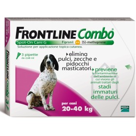 FRONTLINE ANTIPARASSITARIO PULCI ZECCHE COMBO SPOT-ON 20 - 40 KG. FRONTLINE ANTIPARASSITARIO PULCI ZECCHE COMBO SPOT-ON 20 - 40