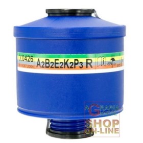 FILTRO PER MASCHERA SPASCIANI TR 82 ART. 203 A2 B2 E2 K2 P3 R EN 14387 PER PESTICIDI FILTRO PER MASCHERA SPASCIANI TR 82 ART. 203 A2 B2 E2 K2 P3 R