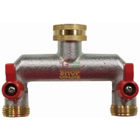 RACCORDO RAPIDO OTTONE 2 RUBINETTI 3/4 M. 3/4 F. RACCORDO RAPIDO OTTONE 2 RUBINETTI 3/4 M. 3/4 F.