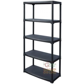 SCAFFALE IN RESINA 5 RIPIANI CM. 80X40X175,5 H. SCAFFALE IN RESINA 5 RIPIANI CM. 80X40X175,5 H.