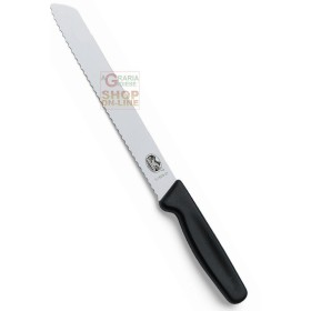 VICTORINOX COLTELLO PANE LAMA ONDULATA MANICO NERO VICTORINOX COLTELLO PANE LAMA ONDULATA MANICO NERO