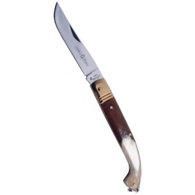 Paolucci Coltello Zuavo manico in vero corno lama inox cm. 17 Paolucci Coltello Zuavo manico in vero corno lama inox cm. 17