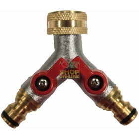 RACCORDO RAPIDO OTTONE 3 RUBINETTI 3/4 F. 2 VIE RAPIDO RACCORDO RAPIDO OTTONE 3 RUBINETTI 3/4 F. 2 VIE RAPIDO
