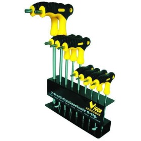 VIGOR SERIE CHIAVI TORX 9 PEZZI IMPUGNATURA T VIGOR SERIE CHIAVI TORX 9 PEZZI IMPUGNATURA T