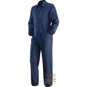 TUTA 100% COTONE ANTIMPIGLIAMENTO GR  280  ELASTICO AI POLSI  COLORE BLU  TG  48 64 TUTA 100% COTONE ANTIMPIGLIAMENTO GR 280 ELASTICO AI POLSI