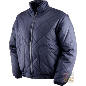 GIUBBINO POLIESTERE COTONE  CON MANICHE STACCABILI  COLORE BLU  TG  S XXL GIUBBINO POLIESTERE COTONE CON MANICHE STACCABILI COLORE BLU TG