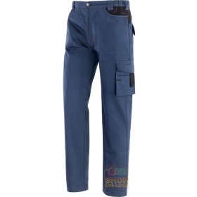 PANTALONE 100% COTONE MULTITASCHE  COLORE BLU  TG  S XXXL PANTALONE 100% COTONE MULTITASCHE COLORE BLU TG S XXXL