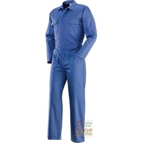 TUTA 65% POLIESTERE 35% COTONE DA UOMO  COLORE AZZURRO  TG  46 62 TUTA 65% POLIESTERE 35% COTONE DA UOMO COLORE AZZURRO TG 46 62
