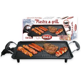 MAX PIASTRA GRILL ELETTRICA 44X26 CM MAX PIASTRA GRILL ELETTRICA 44X26 CM
