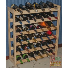 CANTINETTA PORTABOTTIGLIE IN LEGNO DI PINO 36 POSTI CANTINETTA PORTABOTTIGLIE IN LEGNO DI PINO 36 POSTI