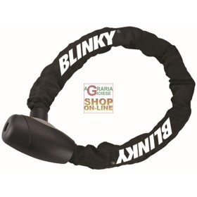 CATENA ANTIFURTO BLINKY CON SERRATURA A CHIAVE MM. 10x900 PER BICI MOTO SCOOTER CATENA ANTIFURTO BLINKY CON SERRATURA A CHIAVE MM. 10x900 PER