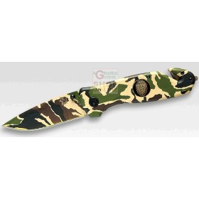 LINDER COLTELLO CHIUDIBILE LAMA BLOCCANTE MANICO ALLUMINIO MIMETICO CM. 8,4 LINDER COLTELLO CHIUDIBILE LAMA BLOCCANTE MANICO ALLUMINIO