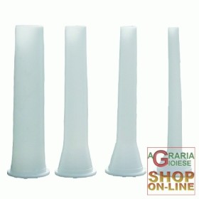 REBER IMBUTI SERI 4 PEZZI PER INSACCATRICE IN PVC REBER IMBUTI SERI 4 PEZZI PER INSACCATRICE IN PVC