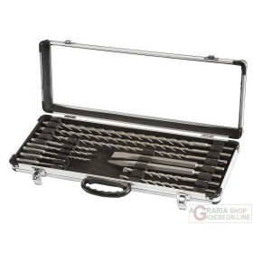 Einhell Set 12 Pz. Punte e Scalpelli In Valigetta Attacco SDS PLUS Einhell Set 12 Pz. - Punte-SDS e Scalpelli In Valigetta