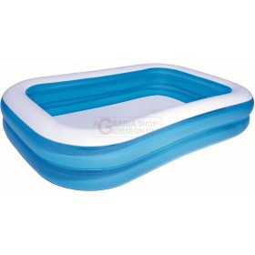 BESTWAY 54006 PISCINA GONFIABILE RETTANGOLARE CM. 262x175x51h. BESTWAY 54006 PISCINA GONFIABILE RETTANGOLARE CM. 262x175x51h.