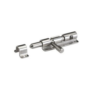 CATENACCIO TRASVERSALE INOX PORTA LUCCHETTO CON FORO 263IN MM. 115X34 CATENACCIO TRASVERSALE INOX PORTA LUCCHETTO CON FORO 263IN MM.