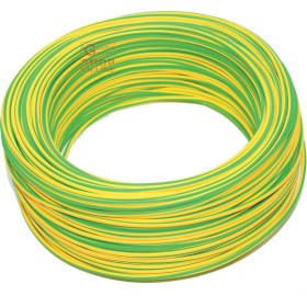 CAVO ELETTRICO UNIPOLARE SEZIONE 1 X 1,5 GIALLO VERDE MT. 100 CAVO ELETTRICO UNIPOLARE SEZIONE 1 X 1,5 GIALLO VERDE MT. 100
