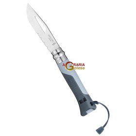 OPINEL COLTELLO IN ACCIAIO INOX VRI N. 8 OUTDOOR COLORE GRIGIO CAMPEGGIO CAMPER OPINEL COLTELLO IN ACCIAIO INOX VRI N. 8 OUTDOOR COLORE GRIGIO