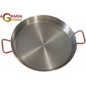 PAIELLA ORIGINALE REBER PADELLA IN FERRO LUCIDATO CON MANICI DIAM. 42 CM. PAIELLA ORIGINALE REBER PADELLA IN FERRO LUCIDATO CON MANICI