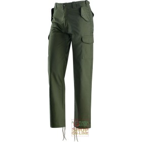 PANTALONE IN TERITAL MULTITASCHE  COLORE VERDE  TG  S XXXL PANTALONE IN TERITAL MULTITASCHE COLORE VERDE TG S XXXL