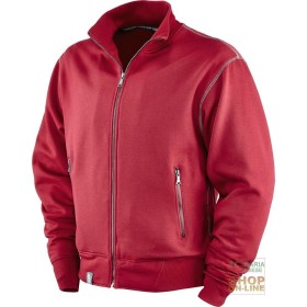 FELPA 65% POLIESTERE 35% COTONE GR  290 MQ  ZIP LUNGA  COLORE BORDEAUX  TG  S XXXL FELPA 65% POLIESTERE 35% COTONE GR 290 MQ ZIP LUNGA COLORE