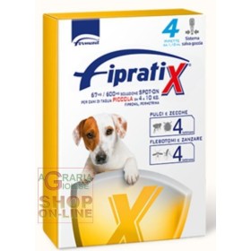 FIPRATIX SPOT-ONE ANTIPARASSITARIO PER CANI DI TAGLIA PICCOLA DA KG. 4 A 10 PZ. 4 FIPRATIX SPOT-ONE ANTIPARASSITARIO PER CANI DI TAGLIA PICCOLA
