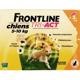 FRONTLINE ANTIPARASSITARIO PULCI ZECCHE TRI-ACT 5 - 10 KG. FRONTLINE ANTIPARASSITARIO PULCI ZECCHE TRI-ACT 5 - 10 KG.