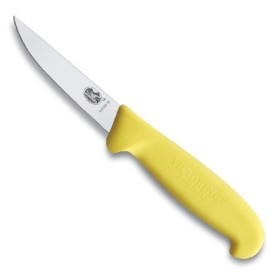 VICTORINOX COLTELLO MACELLO CONIGLIO MANICO GIALLO 5.5108.10 CM. 10 VICTORINOX COLTELLO MACELLO CONIGLIO MANICO GIALLO 5.5108.10