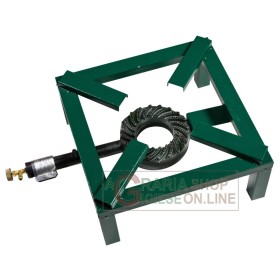 FORNELLONE CON BRUCIATORE A GAS TELAIO IN ACCIAIO VERNICIATO CM. 40x40 FORNELLONE CON BRUCIATORE A GAS TELAIO IN ACCIAIO VERNICIATO