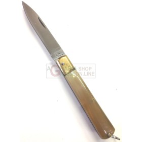 FRARACCIO COLTELLO SFILATO MANICO IN CORNO CM. 17 FRARACCIO COLTELLO SFILATO MANICO IN CORNO CM. 17