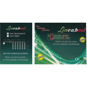 TENDA 160 LED BIANCO PER ESTERNO  CM.200X90 TENDA 160 LED BIANCO PER ESTERNO CM.200X90