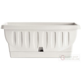 Vaso fioriera Bama Natura colore bianco cm. 80x38,5x35h Vaso fioriera Bama Natura colore bianco cm. 80x38,5x35h