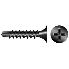 VITI PER CARTONGESSO NERE TSP AUTOFILETTANTE MM. 3,5X35 PZ. 1000 VITI PER CARTONGESSO NERE TSP AUTOFILETTANTE MM. 3,5X35 PZ. 1000