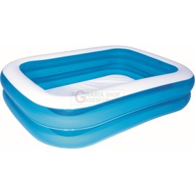 BESTWAY 54005 PISCINA GONFIABILE FAMILY RETTANGOLARE AZZURRA CM. 201x150x51 BESTWAY 54005 PISCINA GONFIABILE FAMILY RETTANGOLARE AZZURRA