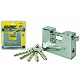 BLINKY LUCCHETTO ANTISCASSO PER SERRANDE CORAZZATO CILINDRO EURO MM. 90 BLINKY LUCCHETTO ANTISCASSO PER SERRANDE CORAZZATO CILINDRO