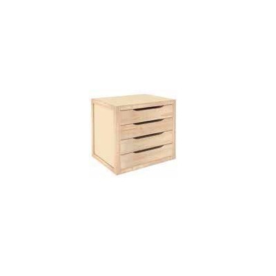 CASSETTIERA IN LEGNO CON 4 CASSETTI CM. 39X30X37,5 H.