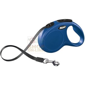 GUINZAGLIO AUTOMATICO FLEXI NEW CLASSIC A FETTUCCIA BLU KG. 50 MT. 5 GUINZAGLIO AUTOMATICO FLEXI NEW CLASSIC A FETTUCCIA BLU KG. 50