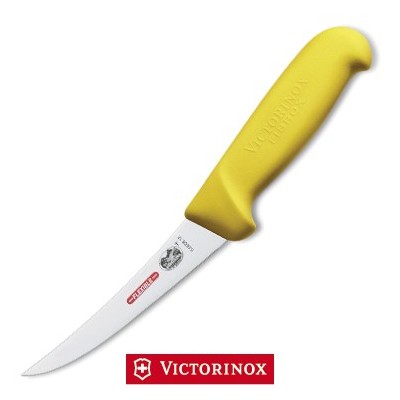 VICTORINOX COLTELLO DISOSSO CURVO FLESSIBILE FIBROX GIALLO