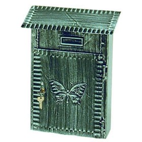 CASSETTA PORTALETTERA IN FERRO BATTUTO GRANDE ANTICHIZZATA cm. 22x10x31h CASSETTA PORTALETTERA IN FERRO BATTUTO GRANDE ANTICHIZZATA cm.