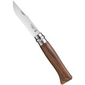 COLTELLO OPINEL LUXE BUBINGA LAMA IN ACCIAIO INOX MANICO IN PALISSANDRO N. 8 COLTELLO OPINEL LUXE BUBINGA LAMA IN ACCIAIO INOX MANICO IN