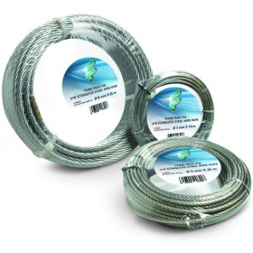 FUNE ACCIAIO INOX 49 FILI ROTOLINI MT. 10 DIAMETRO MM. 4 FUNE ACCIAIO INOX 49 FILI ROTOLINI MT. 10 DIAMETRO MM. 4