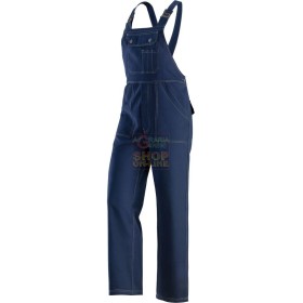 PANTALONE CON PETTORINA DA LAVORO REALIZZATO CON TESSUTO 100% COTONE TG. S A XXL PANTALONE CON PETTORINA DA LAVORO REALIZZATO CON TESSUTO 100%