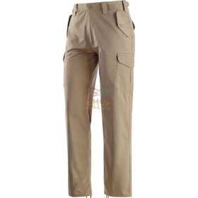 PANTALONE MULTITASCHE REALIZZATO CON TESSUTO 65% POLIESTERE 35% COTONE TG. M A XXXL BEIGE PANTALONE MULTITASCHE REALIZZATO CON TESSUTO 65% POLIESTERE 35%